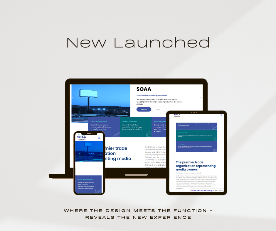 SOAA Website Mockup